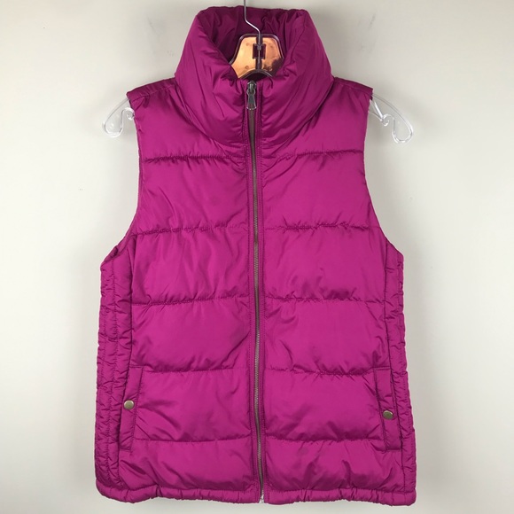 Old Navy Magenta Puffer Vest | Poshmark